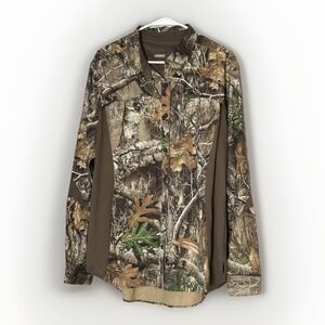 Magellan Outdoors Hunt Gear Realtree Edge Camo Shirt Mens‎ XXL Hunting Outdoor